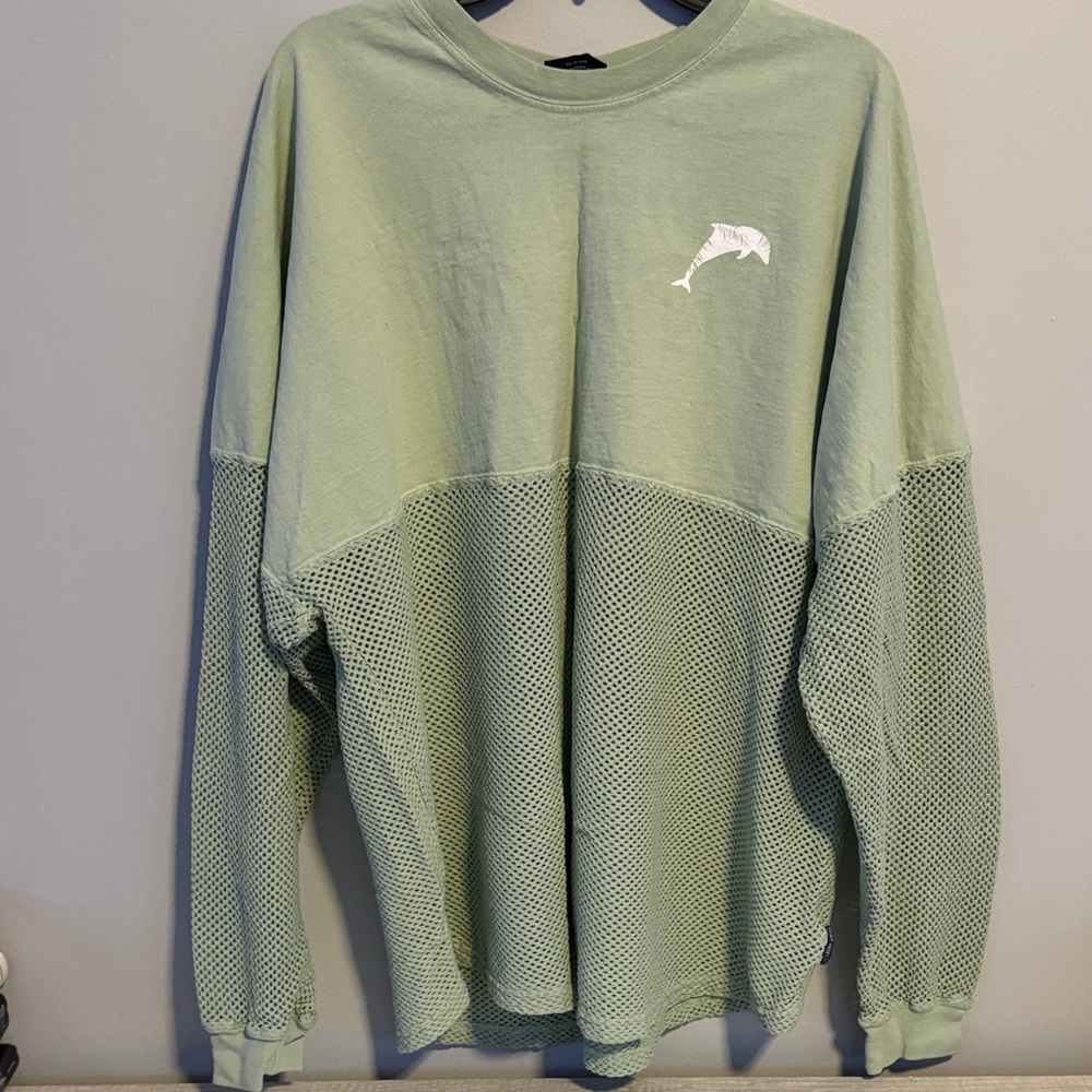 Chic Mesh Long Sleeve Top